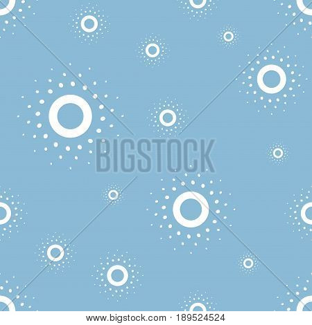 Vector seamless pattern. Snowfakes texture. Vector illustration