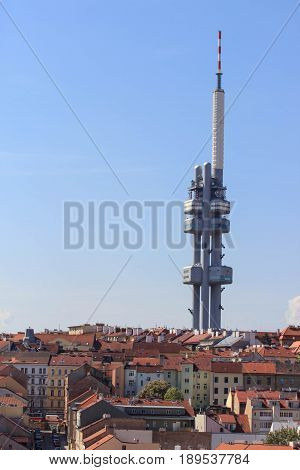 City of Prague - Southeast view of Prague from Zizkov Televison Tower