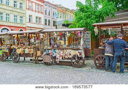 The Souvenir Stalls In Lvov