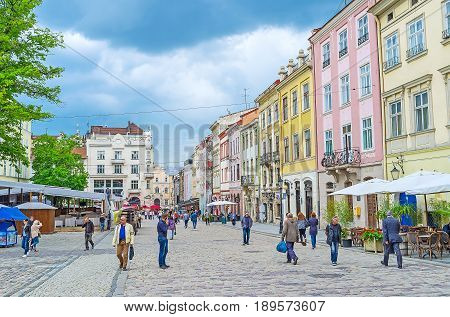 The Crowded Square Of Lvov