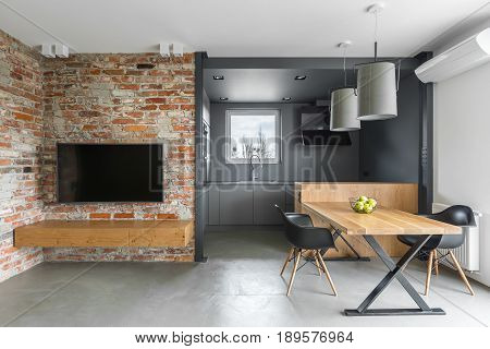 Industrial Style Home Interior