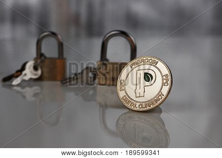 Gold Peercoin Coin
