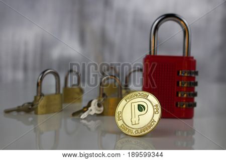 Gold Peercoin Coin