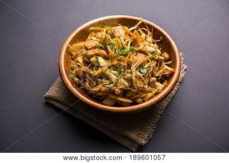 Kathal ki Sukhi Sabzi or jackfruit vegetable recipe of fanas chi bhaji or phanas ki sabzi