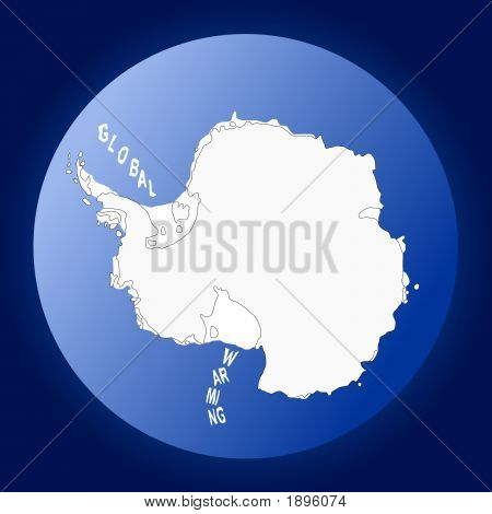 南極大陸の地図