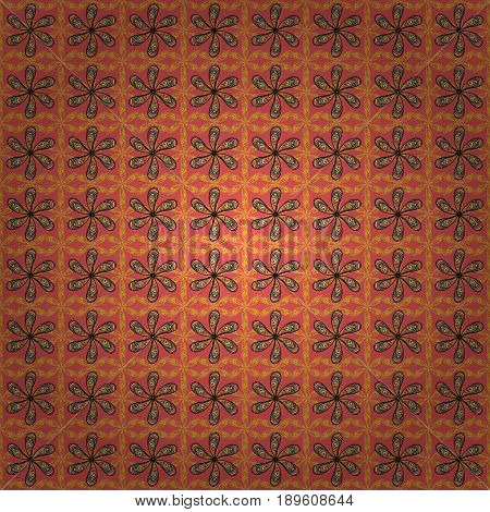 Vector Abstract Flower Background. Pretty Floral Print With Pink Small Flowers. Motley Seamless Patt