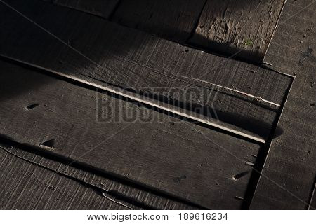 Dark wood in black and gray tone in abstract style