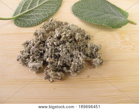 Garden sage, Salviae folium, for herbal medicine