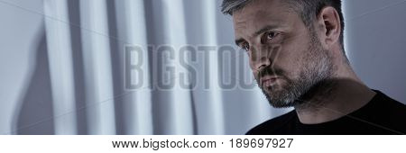 Man Suffering From Depression