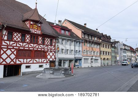 Medieval Houses At Sempach On Switzerland