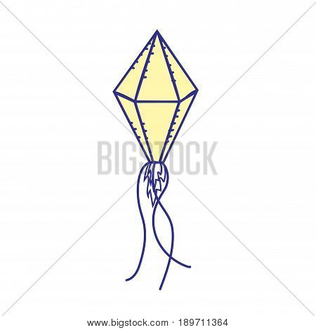 nice kite to play in the freetime vector illustration