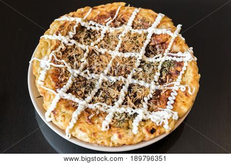 okonomiyaki japanese pizza Osaka style