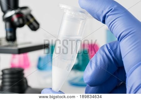 Analysis of samples laboratory. Medical Research and science