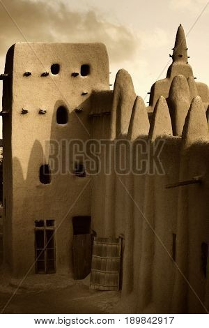 Mali, West Africa - Mosques Built Entirely Of Clay