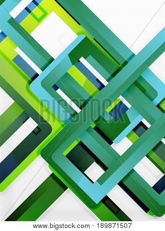 Rectangle tube elements, 3d background