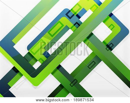 Rectangle tube elements, 3d background