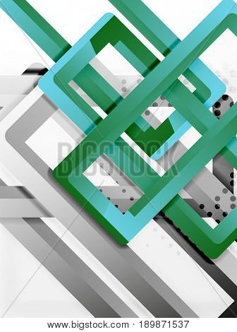 Rectangle tube elements, 3d background