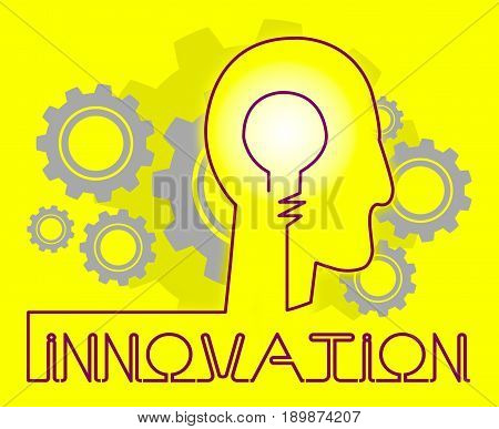 Innovation Cogs Shows Reorganization Transformation And Restructuring