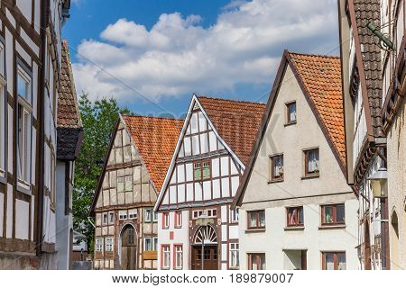 Old Houses In The Historical Center Of Blomberg