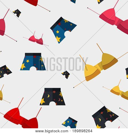 Cute seamless pattern with summer symbols. hand-drawn illustration
