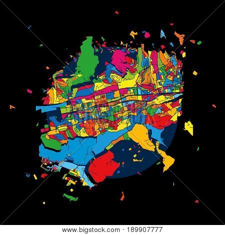 Sarajevo, Bosnia And Herzegovina, Colorful Artmap