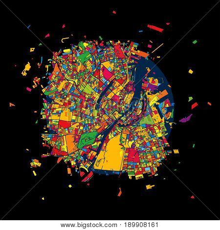 Copenhagen, Denmark,  Colorful Artmap