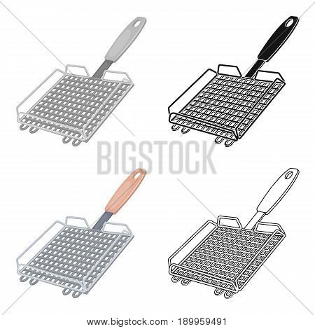 Grill grill.BBQ single icon in cartoon style vector symbol stock illustration .