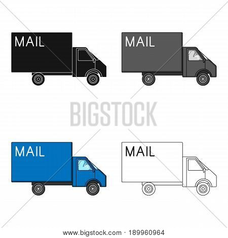 Mail machine.Mail and postman single icon in cartoon style vector symbol stock illustration .