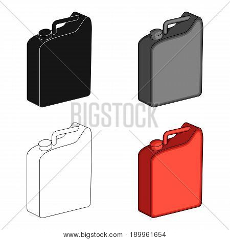 Canister for gasoline.Oil single icon in cartoon style vector symbol stock illustration .