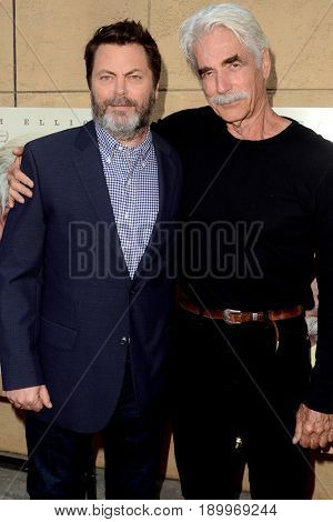 LOS ANGELES - JUN 5:  Nick Offerman, Sam Elliott at 