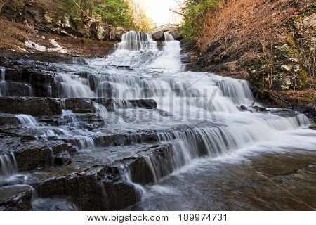 Early Spring at Myosotis Falls In New York