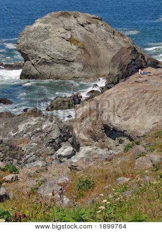 Two People By The Ocean
