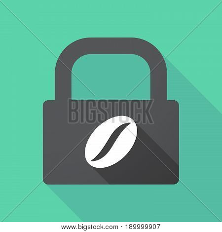 Long Shadow Pad With A Coffee Bean