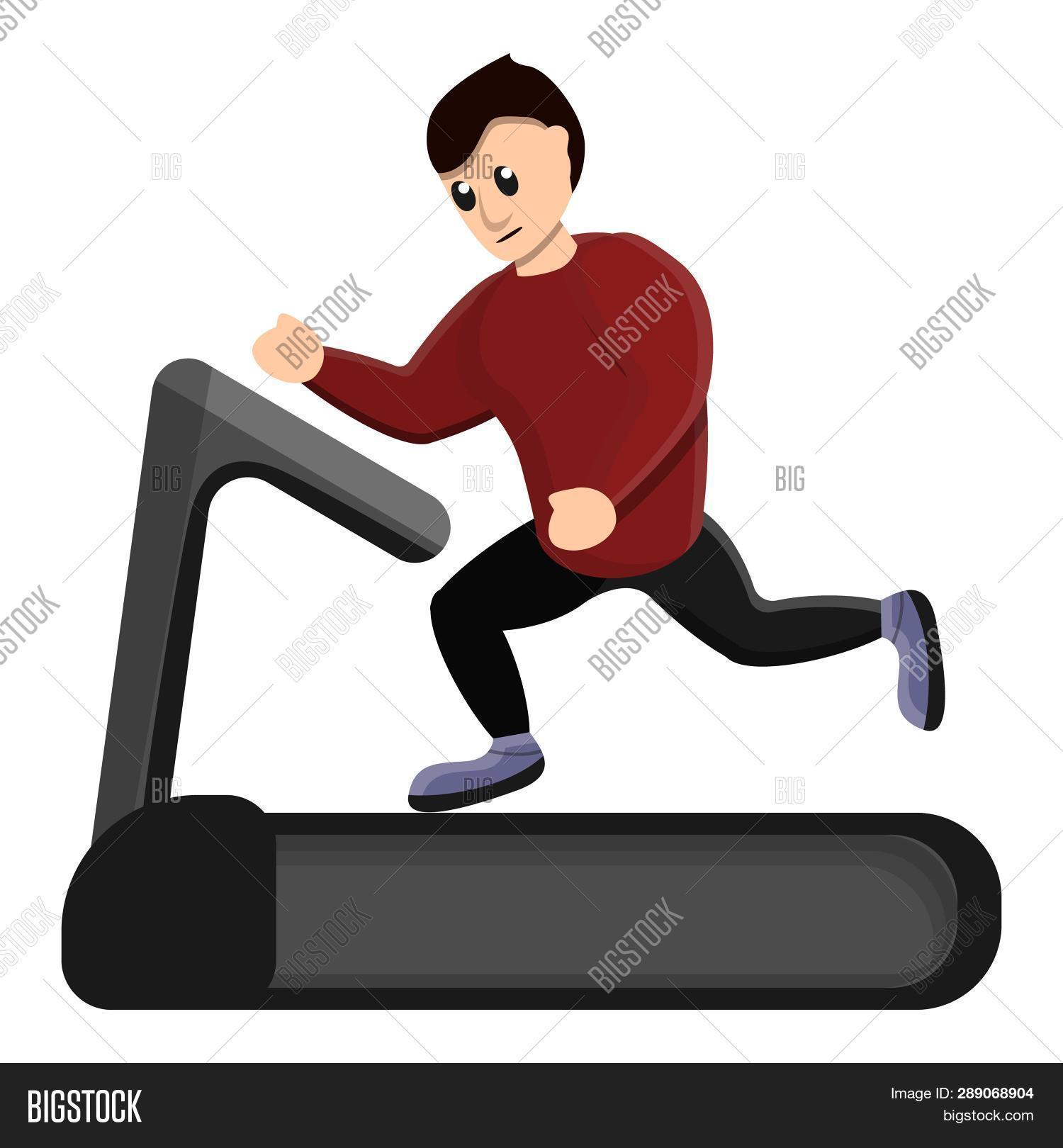 Man Running Treadmill Image Photo Free Trial Bigstock