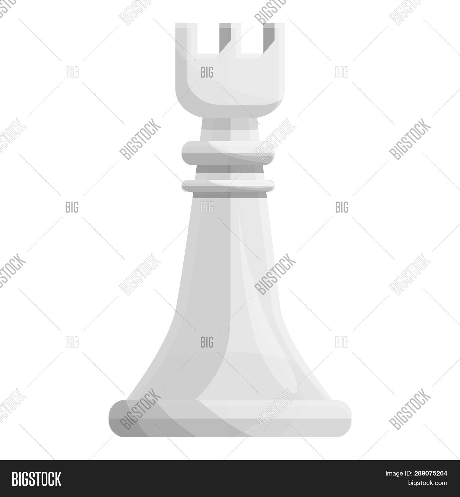 White Rook Real White Rook Piece Icon Image & Photo (Free Trial) | Bigstock