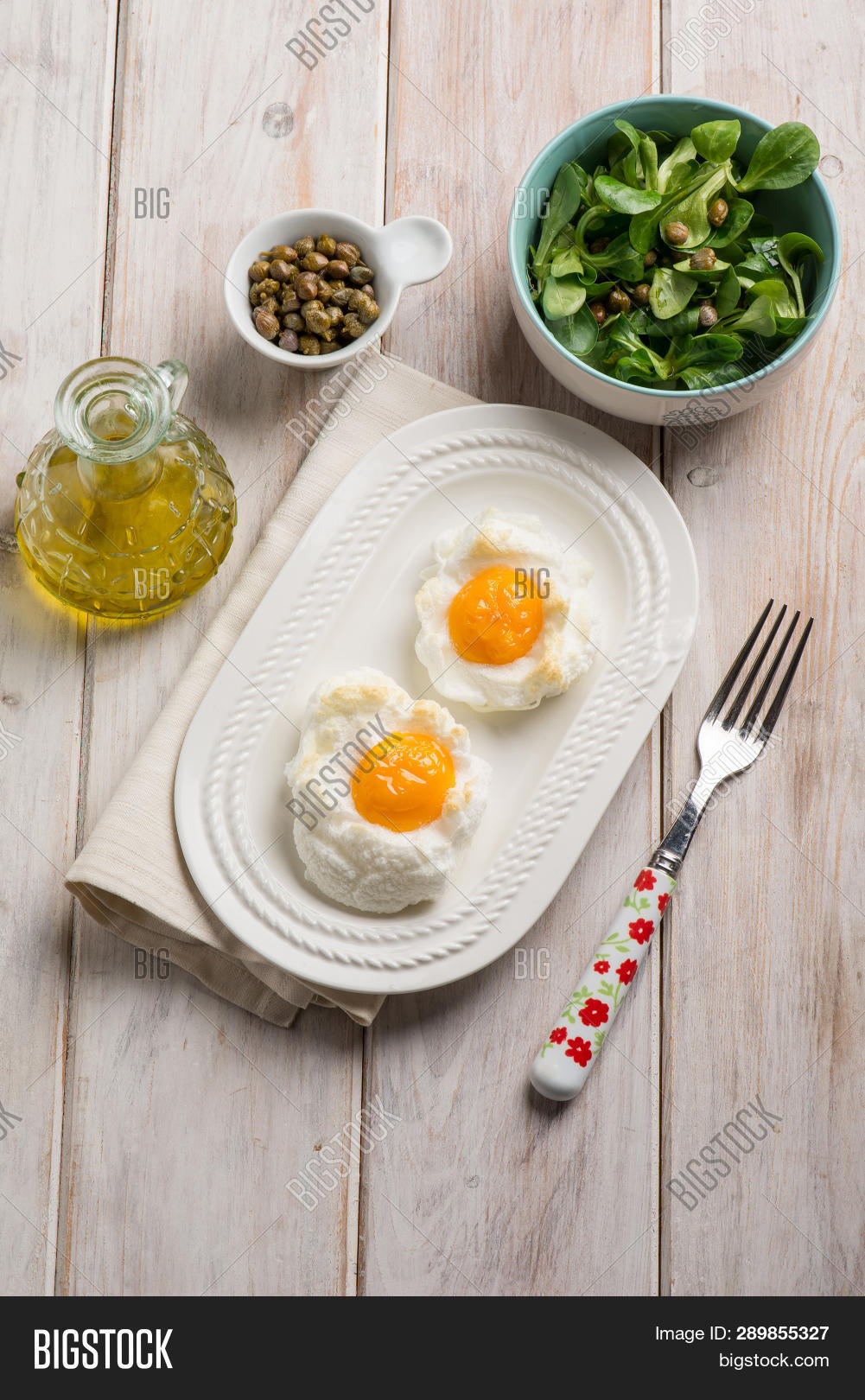 Owen Eggs Eith Salad Image & Photo (Free Trial) Bigstock