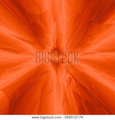 Abstract Red Fire Pattern, Background With Explosion Effect