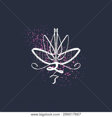 Harmony And Universe Symbol, Sacred Geometry. Ayurveda And Balance Logo Or Label