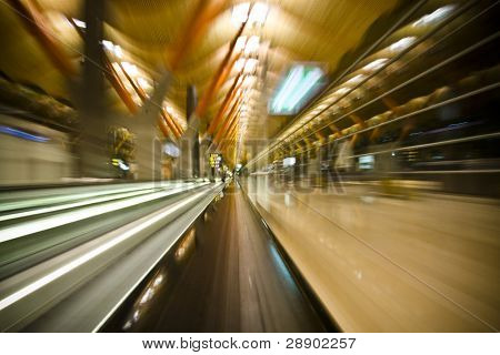 schießen Sie genommen in t4 Flughafenterminal, Madrid.