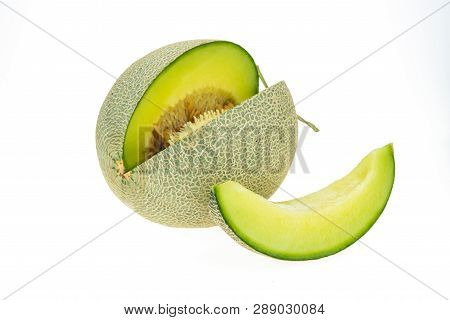 Cantaloupe Melon Isolated ..