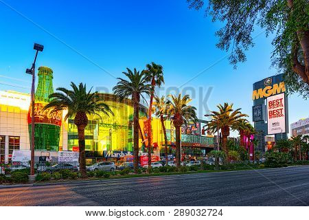 Las Vegas, Nevada, Main Street Of Las Vegas- Is The Strip.