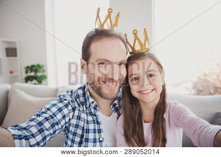 Self-portrait Of His He Her She Nice Cute Tender Attractive Cheerful Cheery Positive Pre-teen Girl B