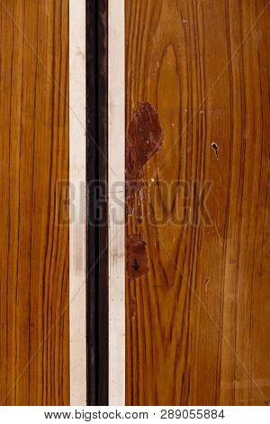 Old Elevator With Grungy Pattern In A Soviet Building In Post-soviet Riga, Latvia