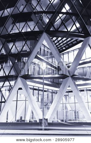 Abstrakt byggt struktur ligger i city of London.
