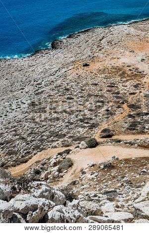 Sea Caves Near Cape Greko. Mediterranean Sea