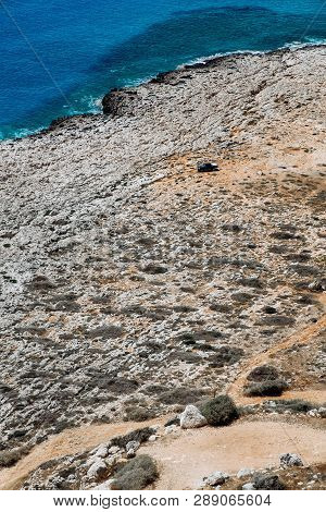 Sea Caves Near Cape Greko. Mediterranean Sea
