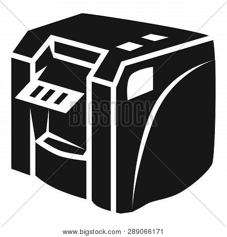 Desktop Printer Icon. Simple Illustration Of Desktop Printer Icon For Web Design Isolated On White B