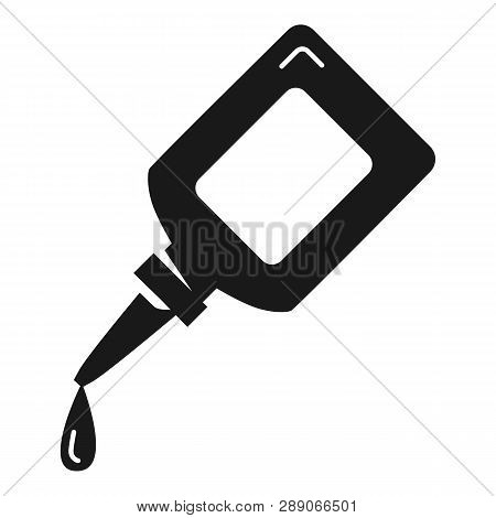 Glue For Paper Drop Icon. Simple Illustration Of Glue For Paper Drop Icon For Web Design Isolated On