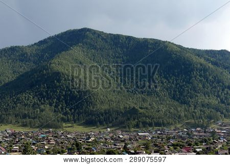 Onguday Village In The Altai Mountains, Siberia, Russia