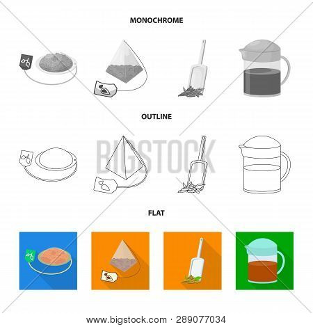 Vector Illustration Of Healthy And Floral  Symbol. Set Of Healthy And Gradient Vector Icon For Stock